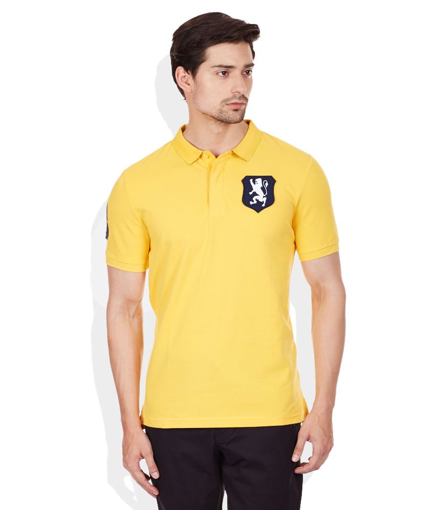 Giordano yellow polo shirt store