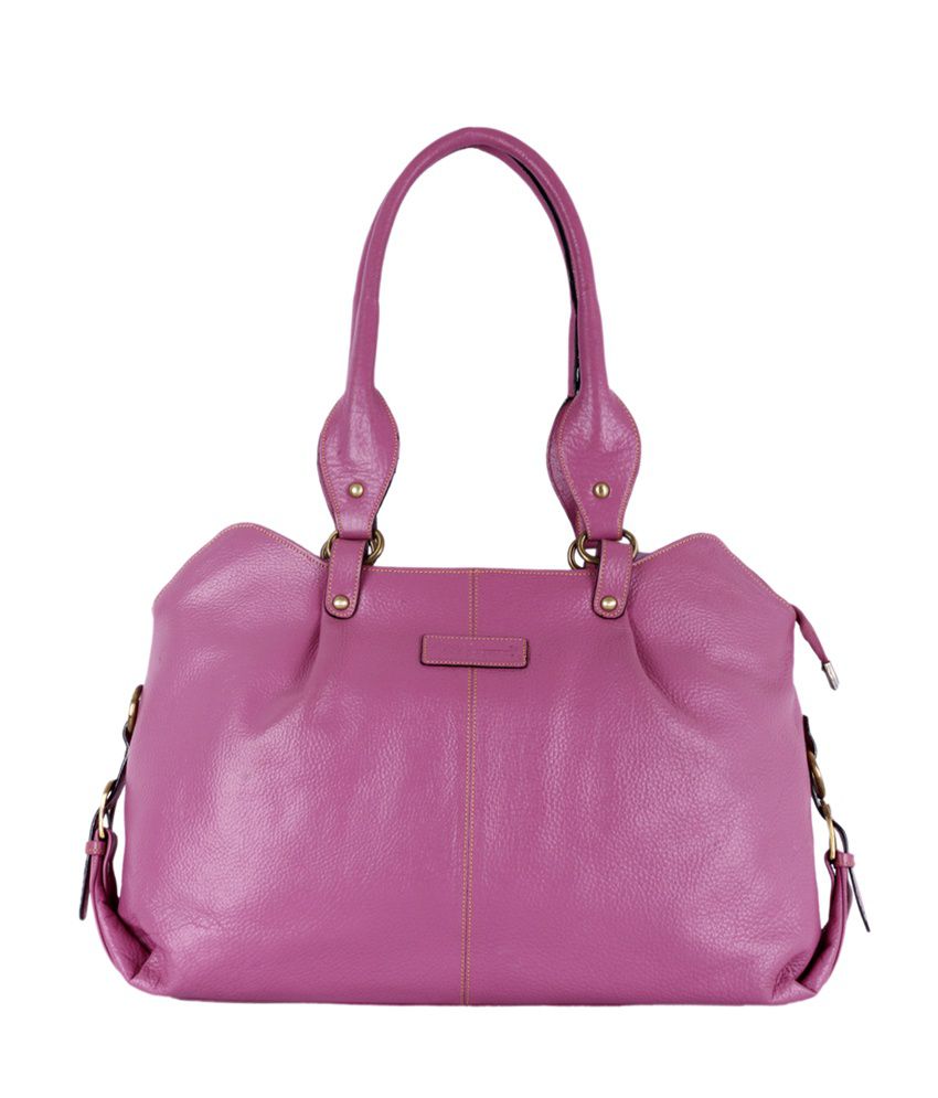 Zifana Julie Pink Leather Designer Shoulder Bag - Buy Zifana Julie Pink Leather Designer ...