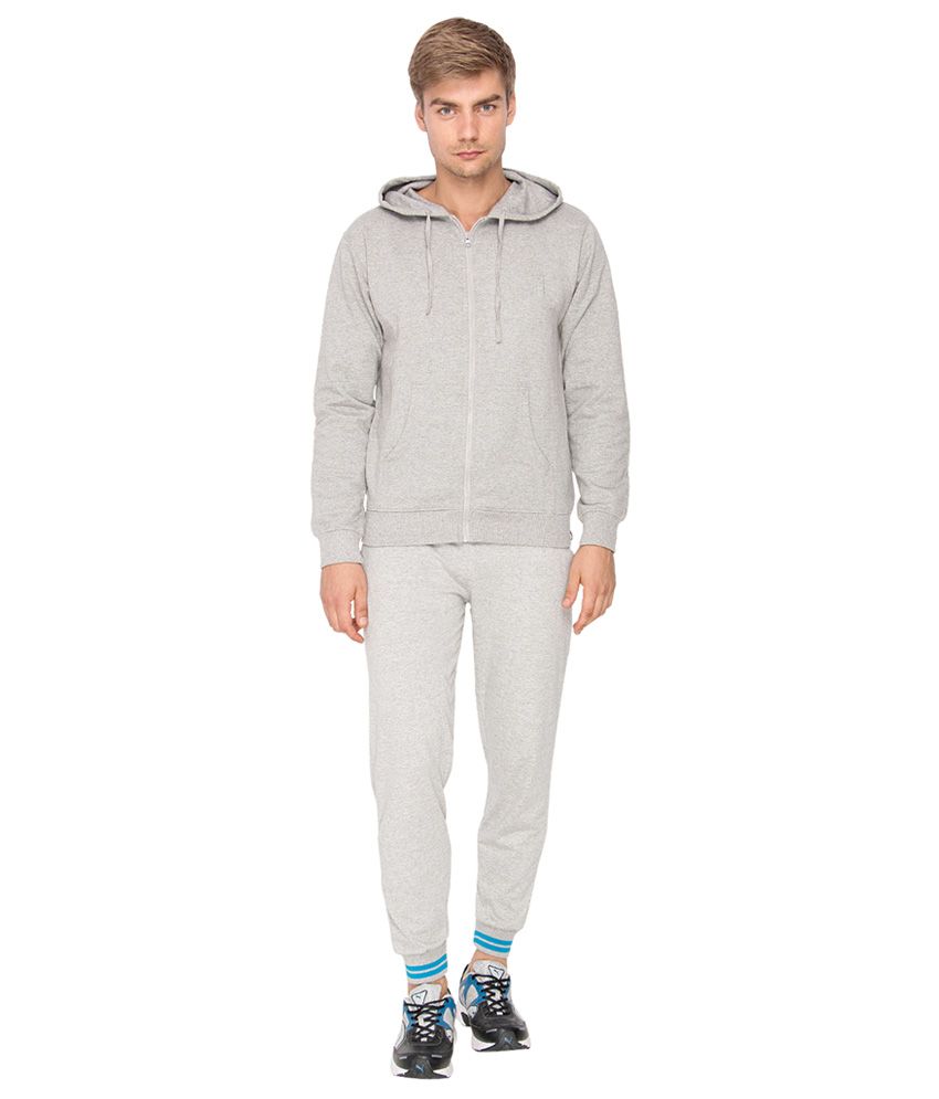 grey cotton tracksuit