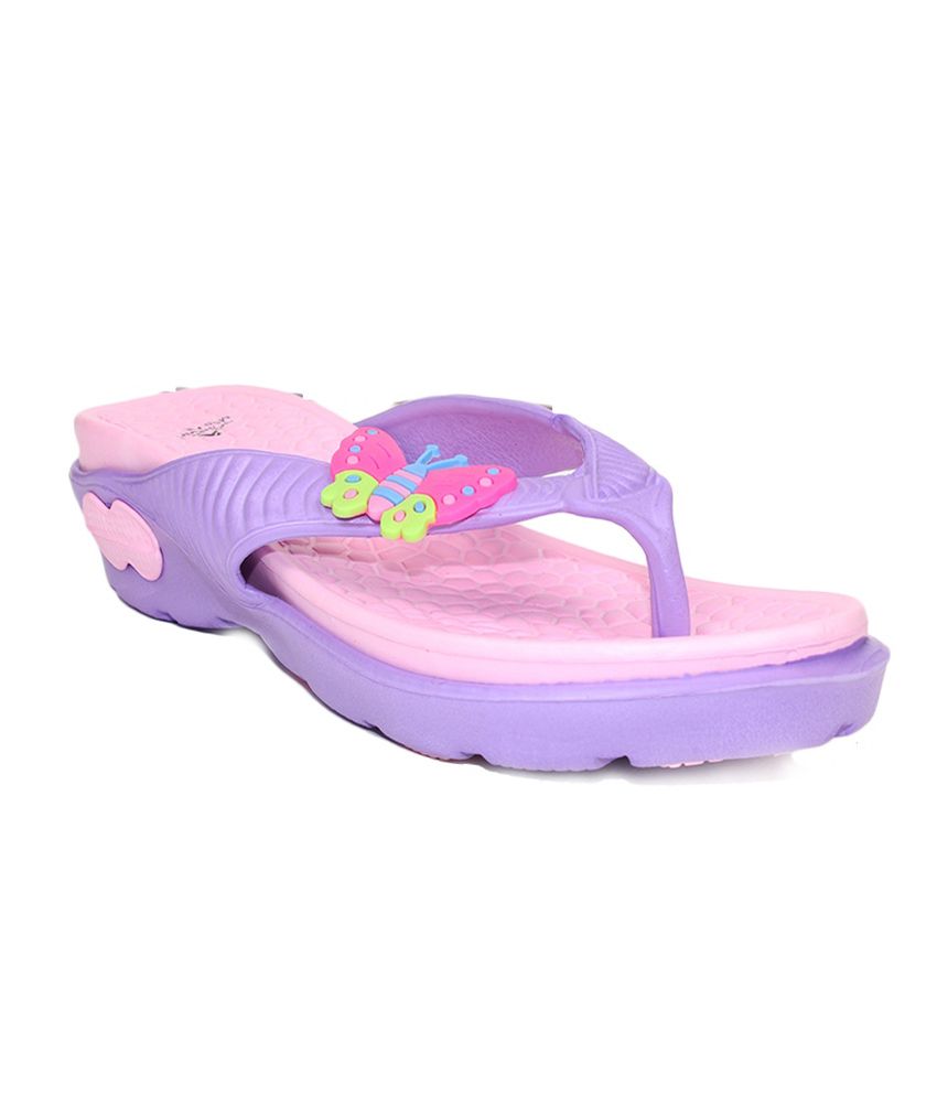 Aalishan Purple Eva Floater Sandals For Girls