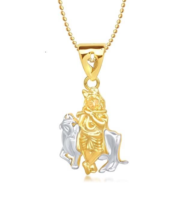 krishna ji gold locket