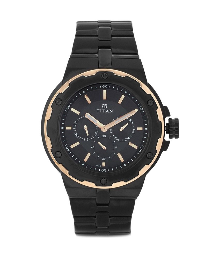 8 OFF on Titan Regalia Black Analog Watch on Snapdeal