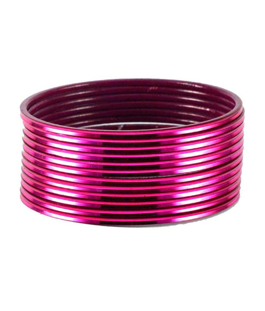 Pink deals glass bangles