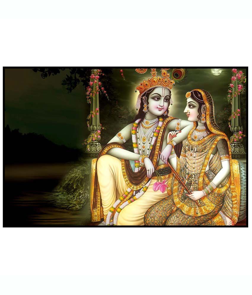 Shopolica Lord Krishna Radha Poster Buy Shopolica Lord Krishna Radha