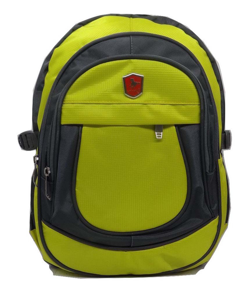 Easybags Yellow Polyester College and School Backpack