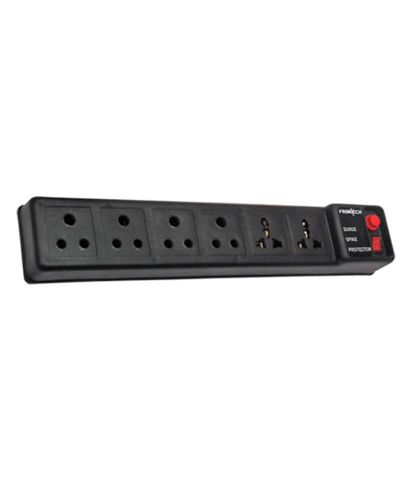 Frontech Spike Surge Protector Power Connector Model No: Jil 3513 - Black available at snapdeal for Rs.280