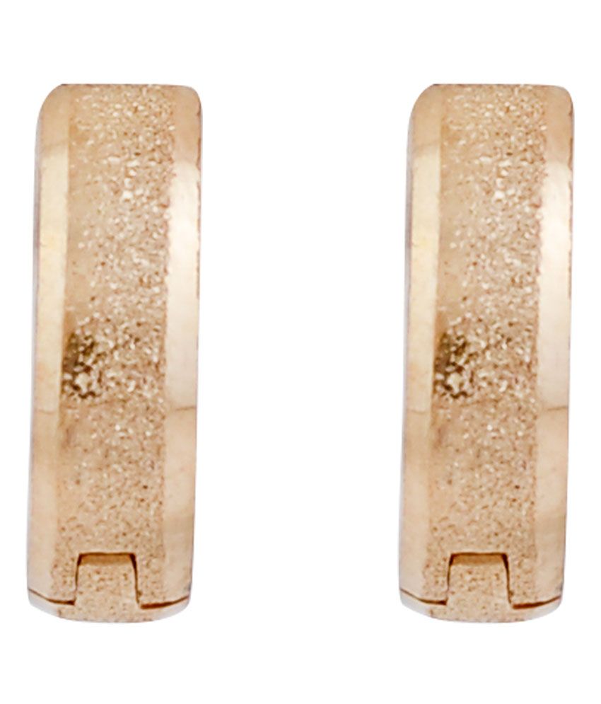 Diovanni Golden Hoop Earrings