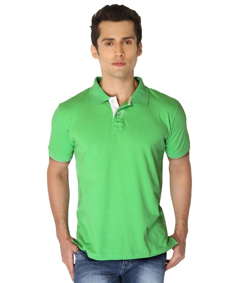 Taru Turquoise Cotton Polo T-shirt 