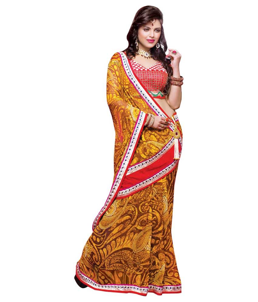 Wholesale Duniya Brown Cotton Saree