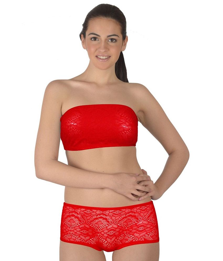 red bra panty sets