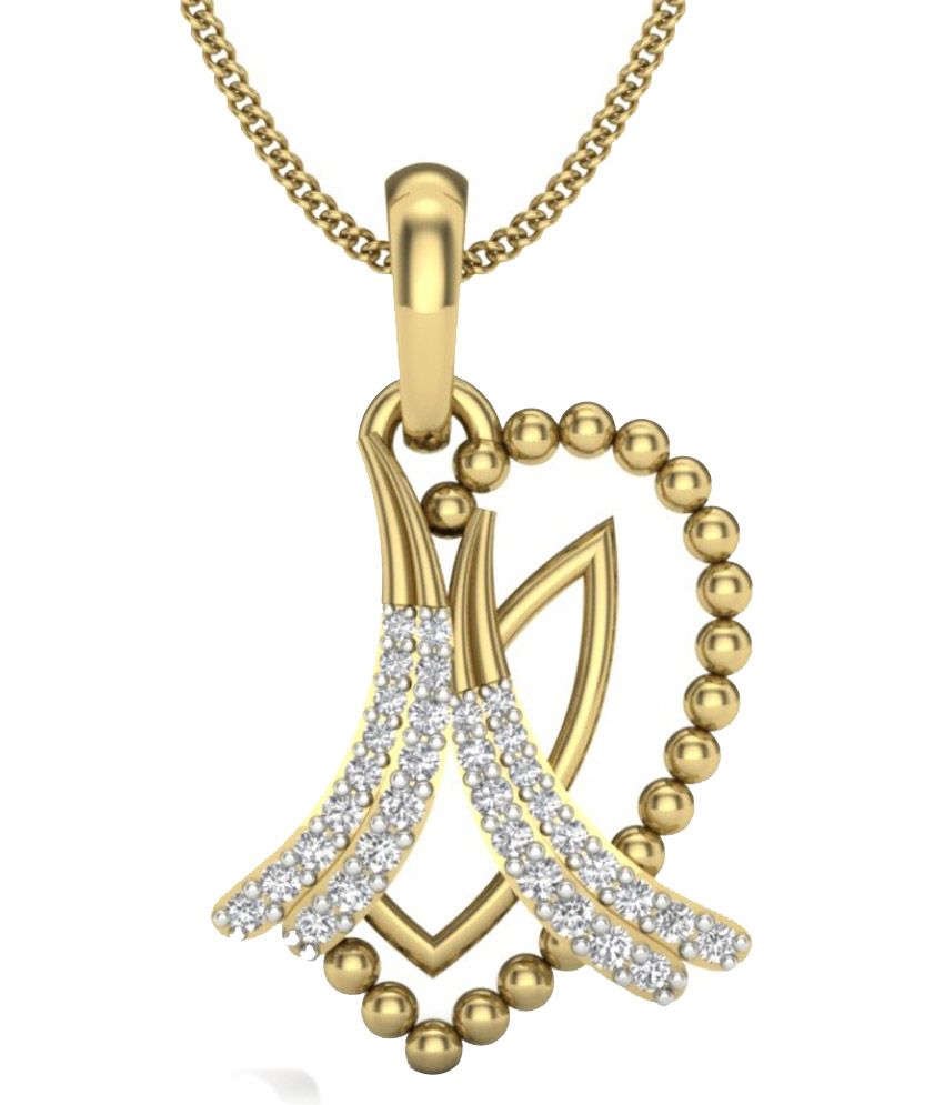 Bluedesign 18Kt Gold Contemporary Pendant Without Chain Buy Bluedesign