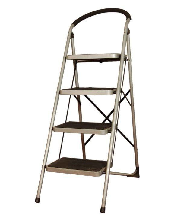 Rock 4 Step Steel Ladder