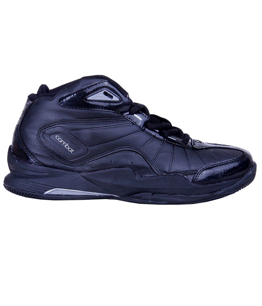 Buy Nivia Black Combat I Basketball Shoes For Men on Snapdeal