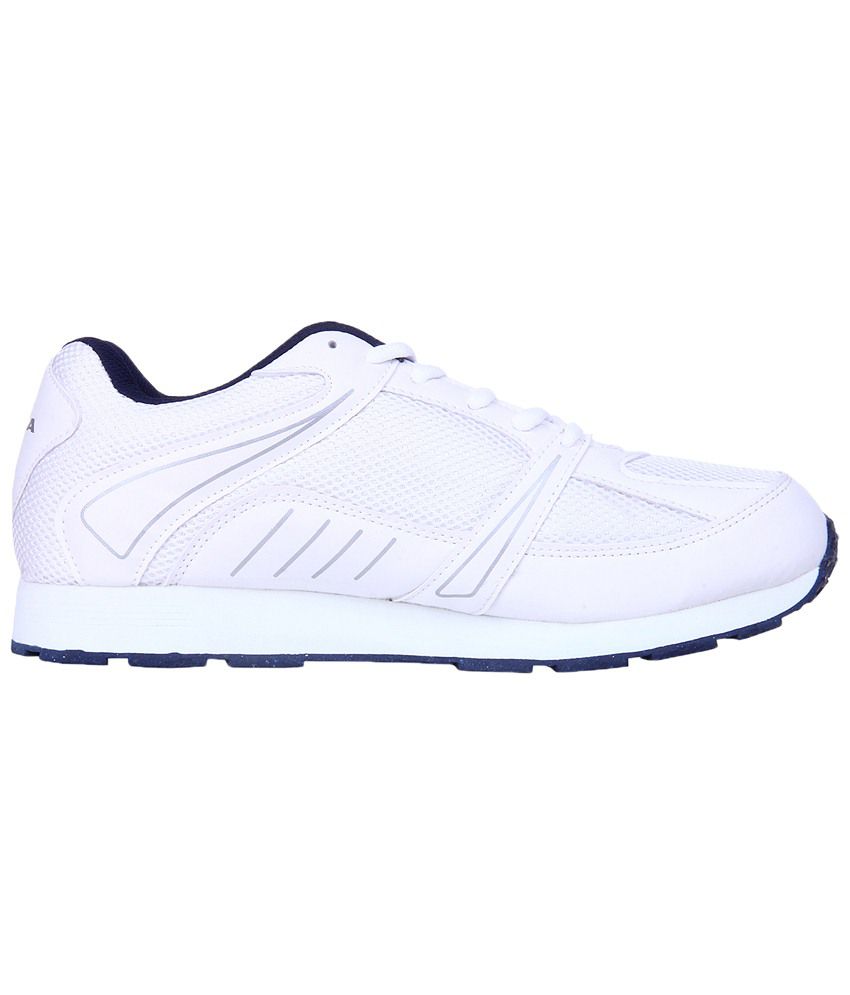 nivia white running shoes