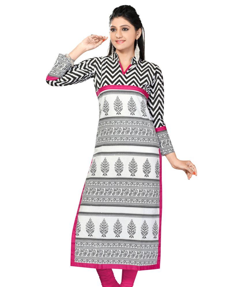 53 OFF on Designer Kurtis Gray Cotton Kurti on Snapdeal