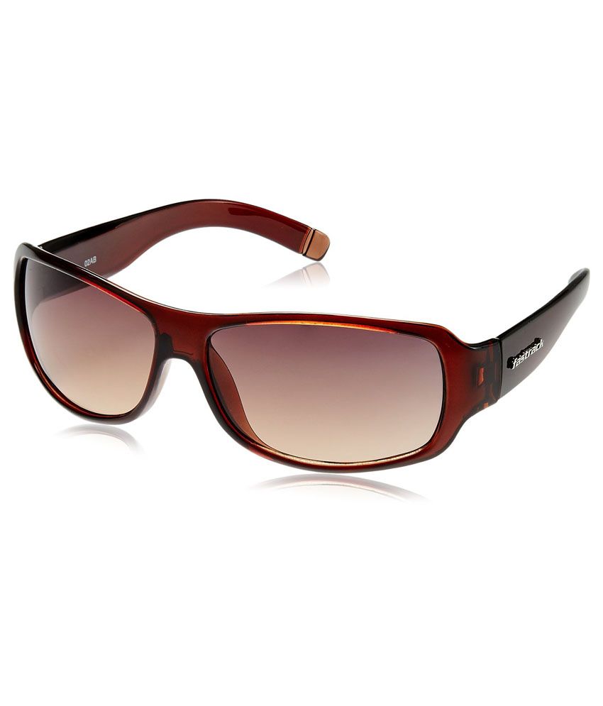Fastrack P089br2 Brown Rectangular Frames Unisex Sunglass available at snapdeal for Rs.825