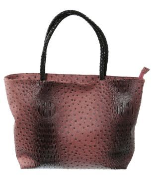 Lee Italian Brown Zipped Shoulder Bag
