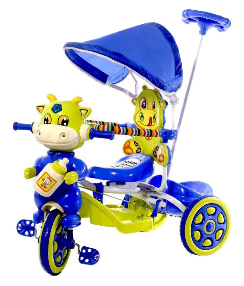 13 OFF on Lusa Blue Plastic Hunny Bunny Blue Kids Tricycle on