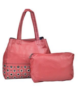 Adisa Red Leather Shoulder Bag