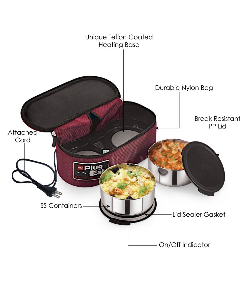 Cello Proton Electric Lunch Box (2 Containers)