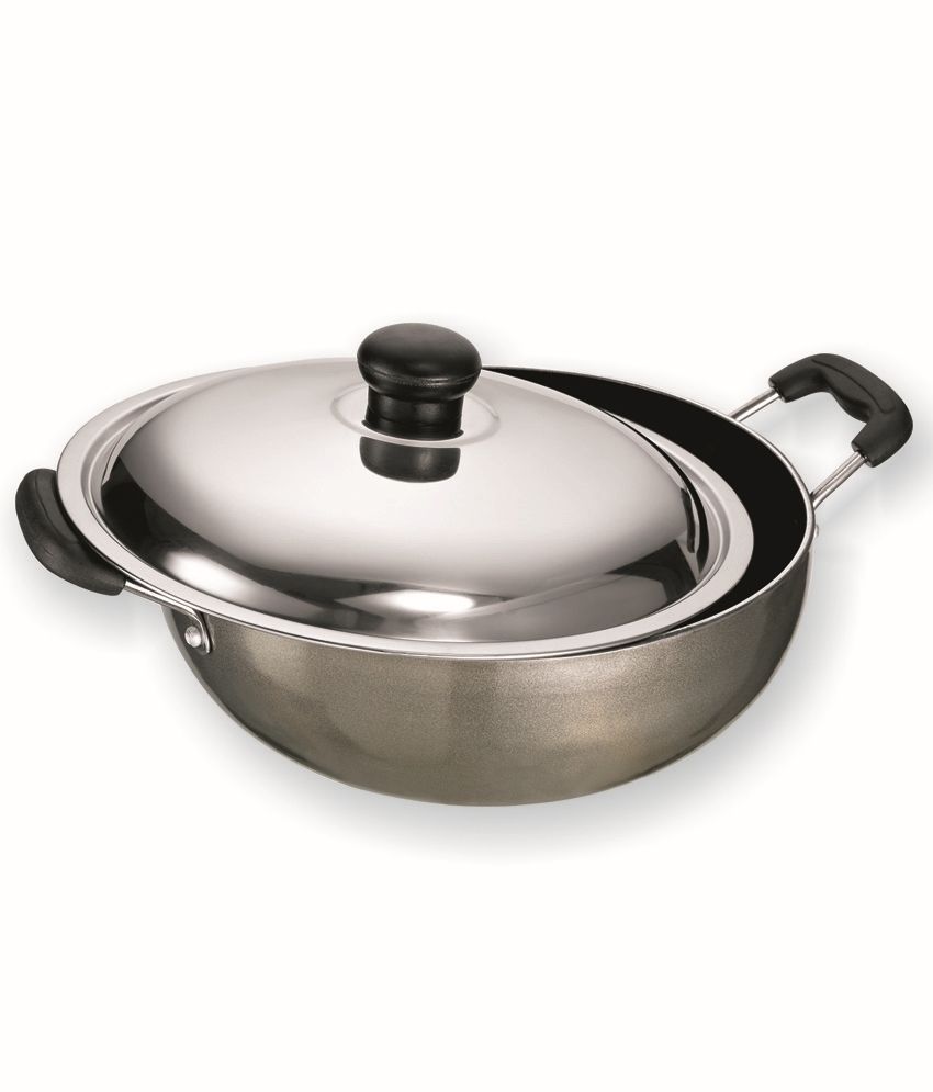 Elite Non Stick Kadai With Lid230MM Buy Online at Best Price in India