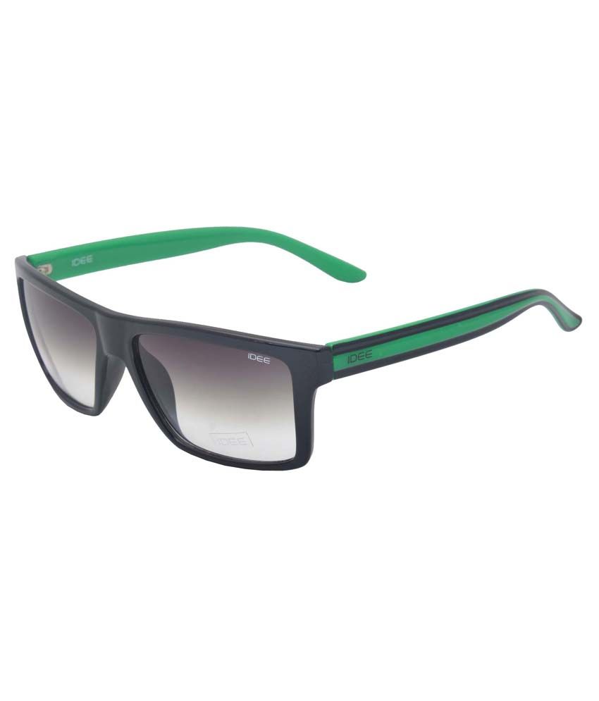 Idee Black Titanium Square Sunglasses