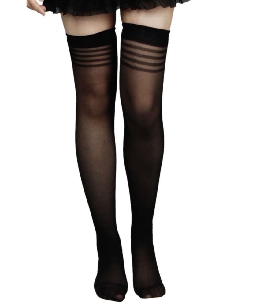 Nxt 2 Skn Black Nylon Stoking