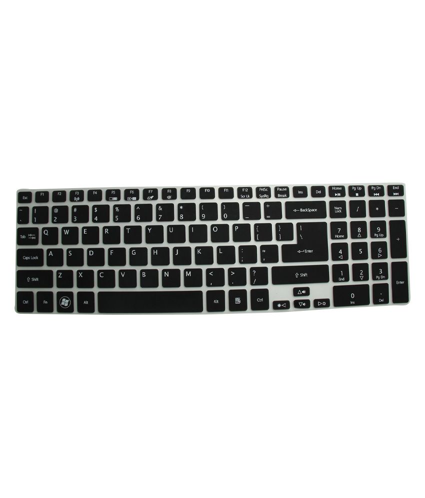 Saco Chiclet Keyboard Skin For Acer Aspire Es1-512 (nx.mrwsi.002) Notebook - Black available at snapdeal for Rs.362