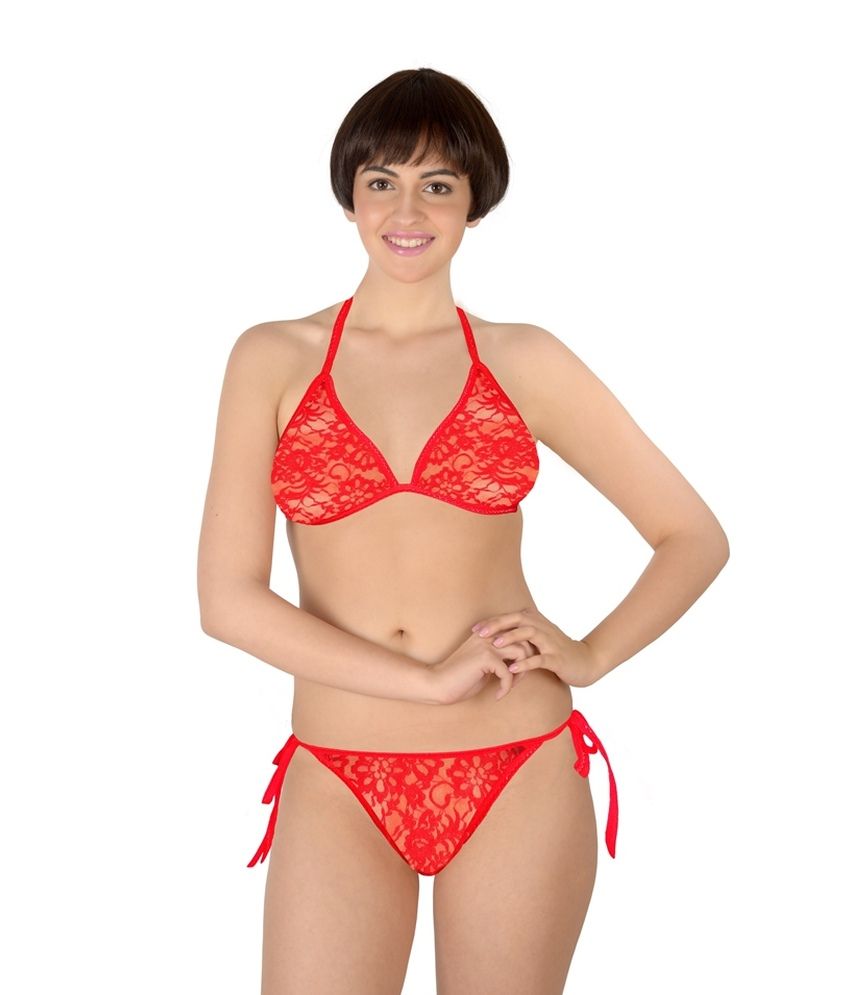 red bra panty sets