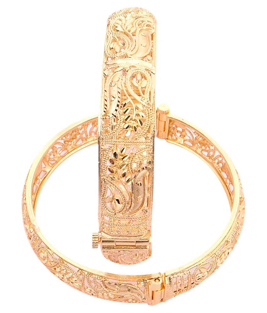 36% OFF on Yash Gold Plated Brass Pech Kada Bengals on Snapdeal ...