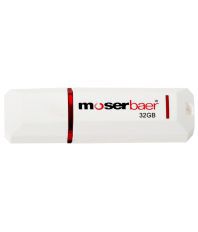 Moserbaer Knight 32 GB Pen Drives White