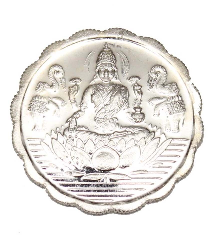 Swarnantra Jewels Siver Goddess Lakshmi Silver Coin 5g available at snapdeal for Rs.340