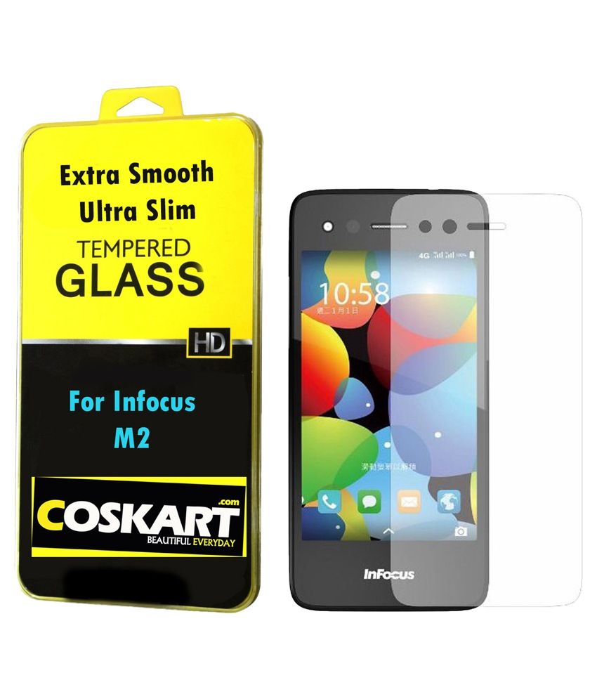 Coskart Tempered Glass For Infocus M2 Set Of 2 coskart tempered glass for infocus m2 set of 2