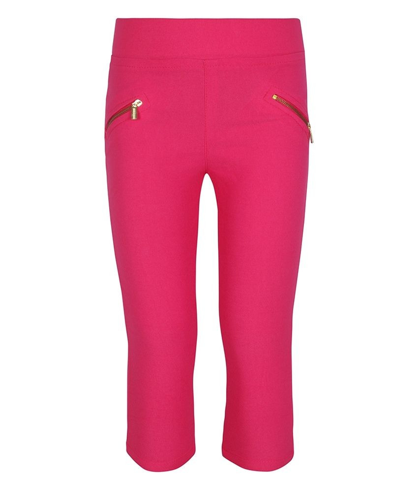 Jazzup Pink Velvet Skinny Fit Trouser available at snapdeal for Rs.421