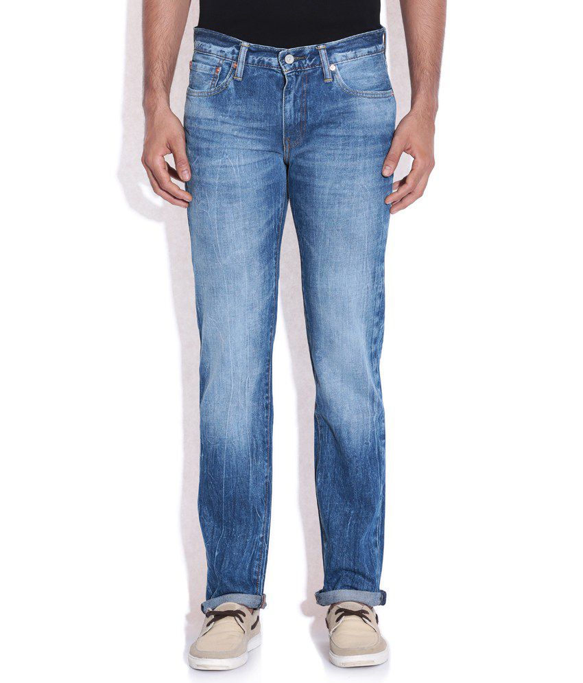 Levis Blue Faded Jeans Buy Levis Blue Faded Jeans Online At Low Price 