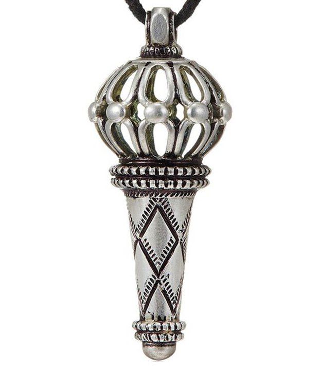 Bajya 92.5 Sterling Silver Plated Hanuman Gada Style Bajrangi Bhaijaan Pendant Without Chain available at snapdeal for Rs.160