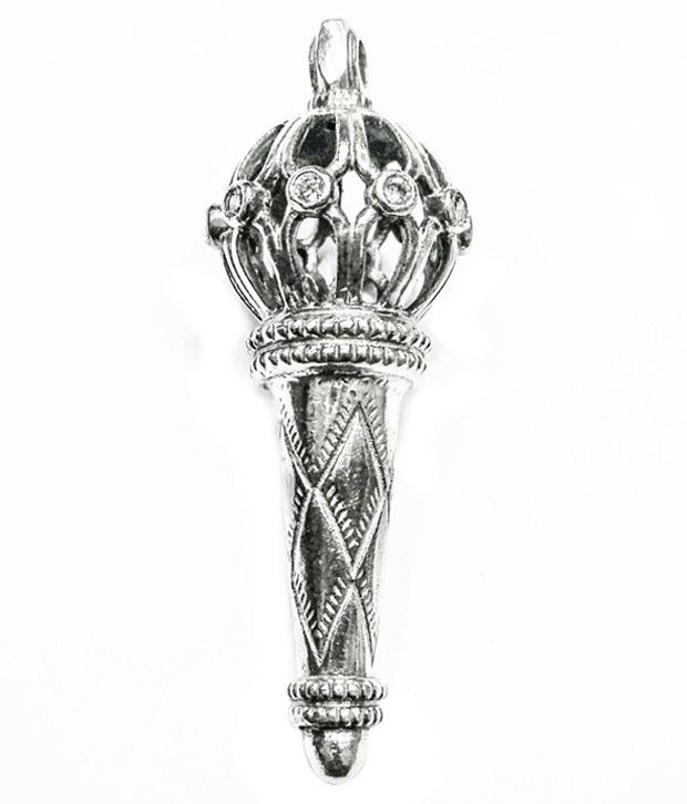 Bajya Lord Hanuman Gada Silver Plated Mens Pendant available at snapdeal for Rs.210