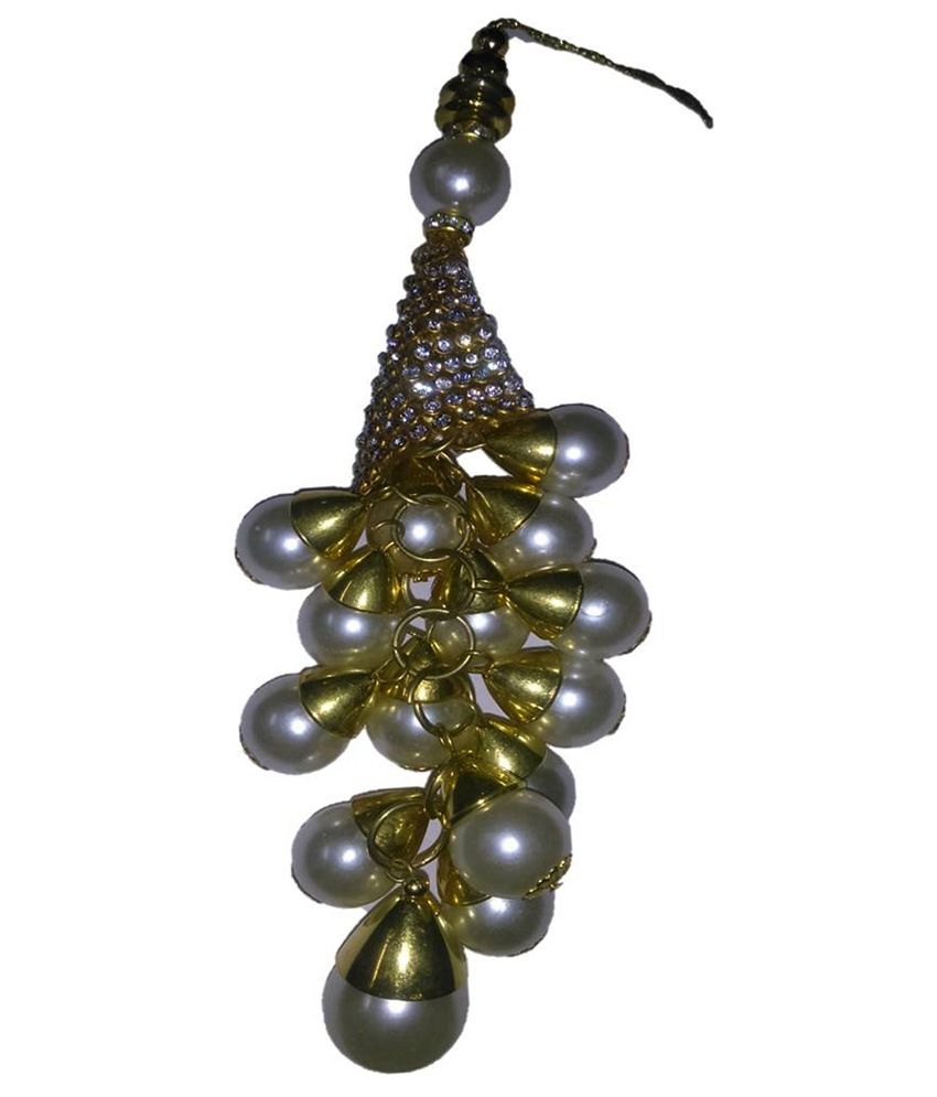 Fashionline White & Golden Copper Latkan For Ethnic Dress available at snapdeal for Rs.99