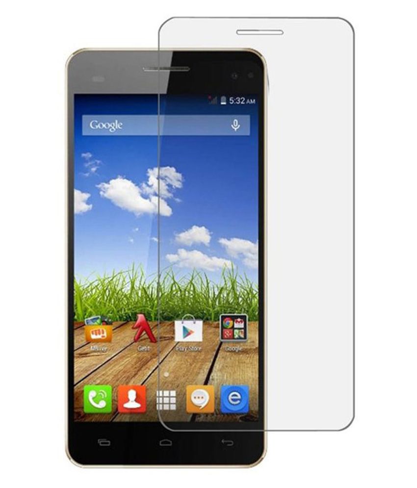Cellfie Tempered Glass Screen Guard For Micromax Canvas 2 Colors A120