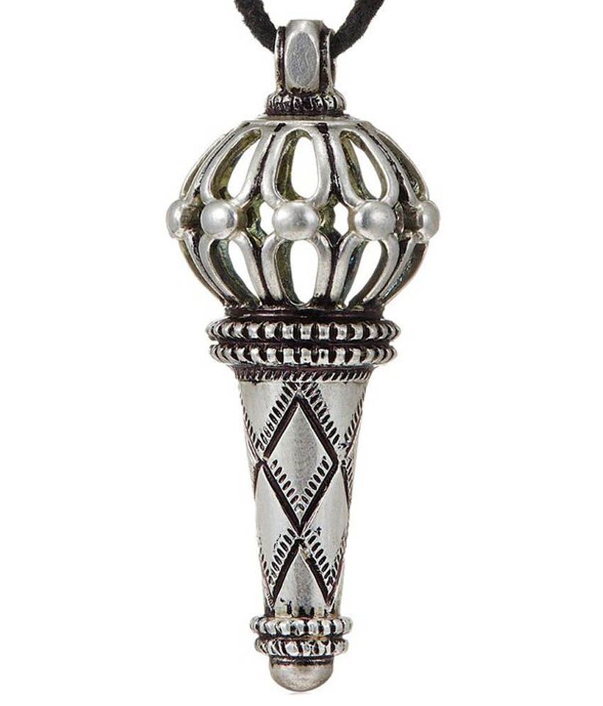Krg Enterprises Silver Alloy Traditional Sterling Plated Hanuman Gada Style Bajrangi Bhaijaan Pendant available at snapdeal for Rs.189