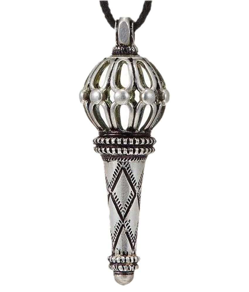 Krg Enterprises Silver Alloy Traditional Bajrangi Bhaijaan Pendant Hanuman Gadha 925 New Bollywood Charm available at snapdeal for Rs.199