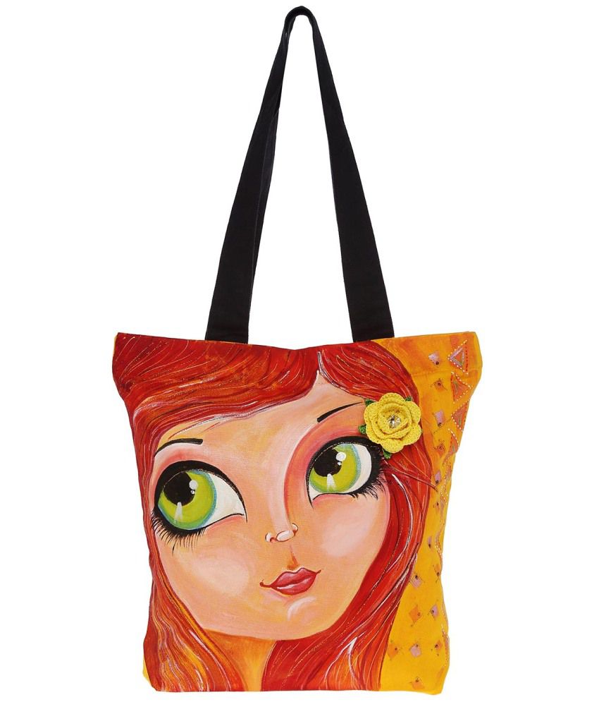... bags luggage women s handbags pranil designs hand painted canvas tote