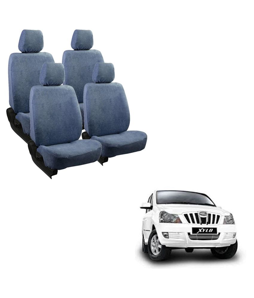 72% OFF on Cool Car Towel Seat Cover For Mahindra Xylo-blue on