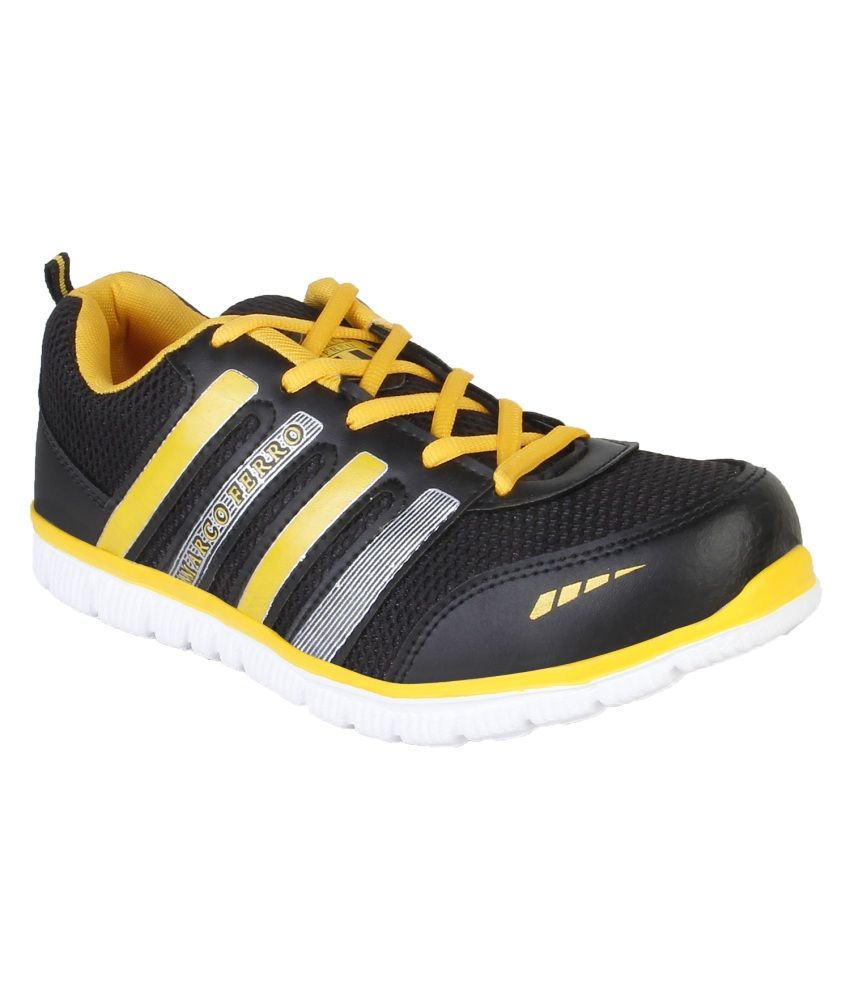 Marco Ferro Black Synthetic Leather Sport Shoes available at snapdeal for Rs.425