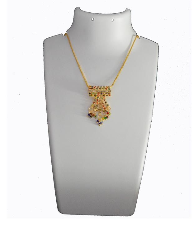 Dev Jewellery Gold Plated American Diamond Pendant Set available at snapdeal for Rs.199