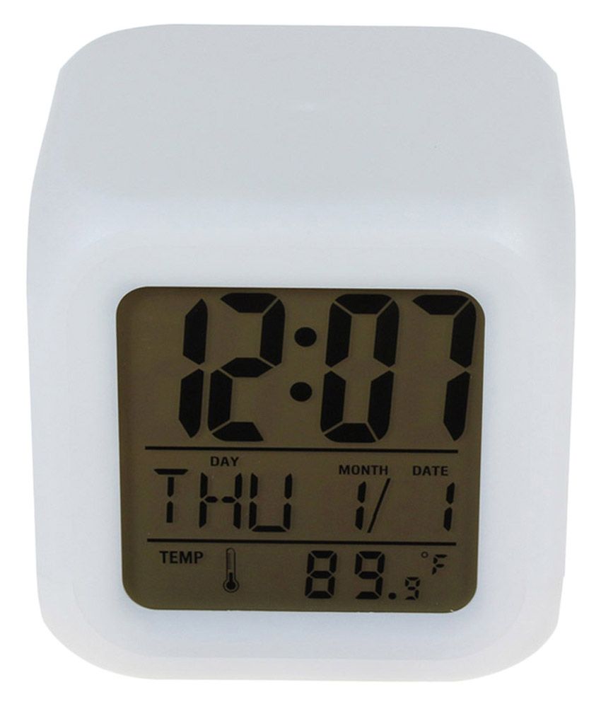 Manisha Enterprises White Digital Alarm Clock Buy Manisha Enterprises
