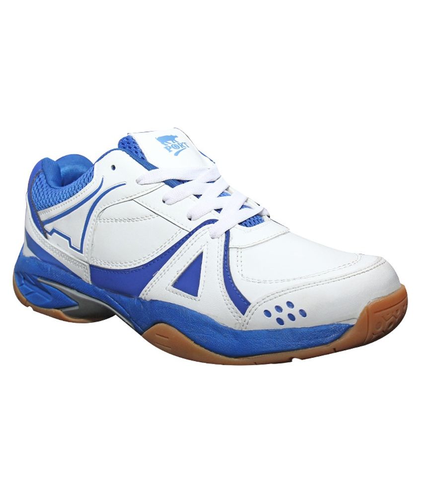 Port Activa Badminton Sports Shoes - Blue And White available at snapdeal for Rs.1399