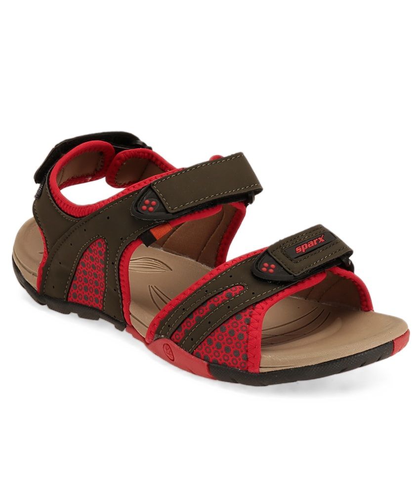 sparx sandals red