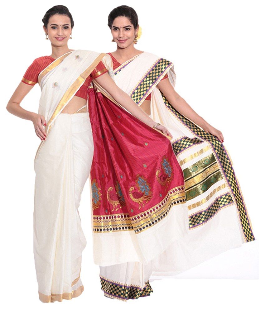 kasavu saree flipkart