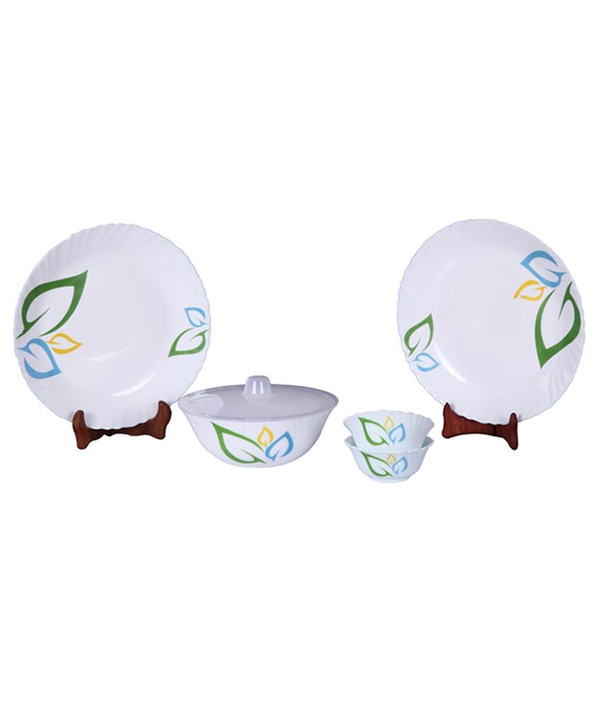 Larah White And Green Dinner Sets 6 Pcs available at snapdeal for Rs.580